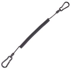 Gereedschapslijn Spiraalkabel met 2 karabijnhaken