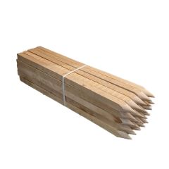 Piketpaal 600 x 25 x 25 mm rond gepunt 25 stuks
