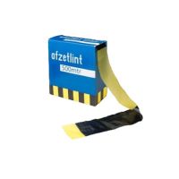 Afzetlint geel/zwart 75 mm x 500 m