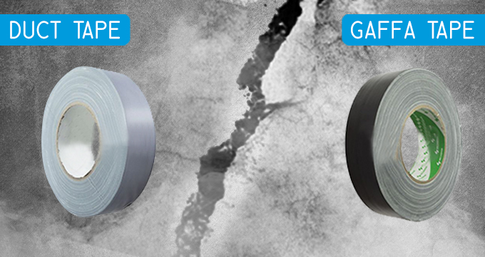 Wat is het verschil tussen Gaffa tape en Duct tape?